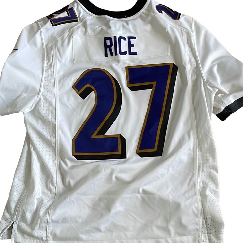 NFL Ravens Men’s authentic 27 Ray Rice Short sleeve jersey - Picture 2 of 8